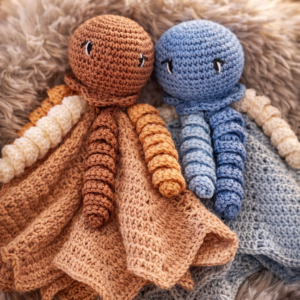 Doudou lange « Poupi » le petit poulpe