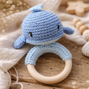 Hochet sensoriel – Bimboo la Petite Baleine