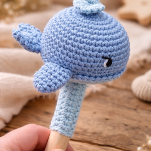 Hochet sensoriel – Bimboo la Petite Baleine