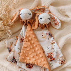 Duo Sécurité Doudou lapin grandes oreilles